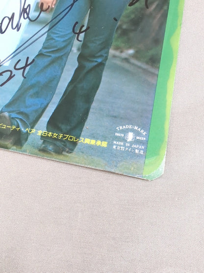 [MakiUeda hand signed autograph ] Beauty Pair Shitajiki (Pencil board) (2)