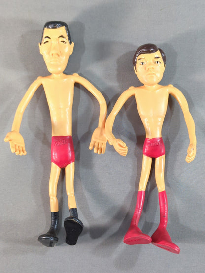 ★1970s ★ Giant Baba & Jumbo Tsuruta Twisting Doll 2-Piece Set