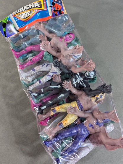 ★LUCHA LIBRE★ Mexican Luchador Figure 12-Piece Set